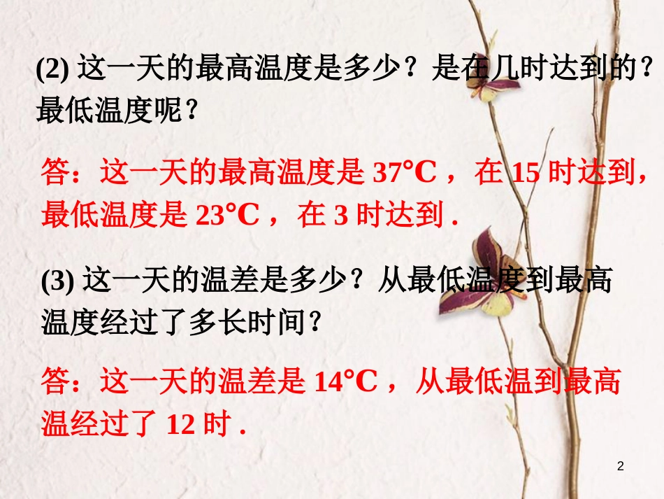 七年级数学下册 3.3 用图象表示的变量间关系 图像表示温度的变化素材 （新版）北师大版_第2页