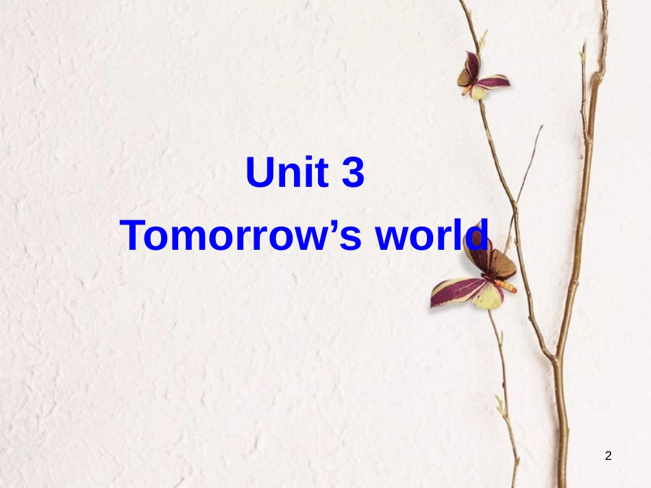 湖南省茶陵县高中英语 Unit 3 Tomorrow’s World Reading课件 牛津译林版必修4_第2页