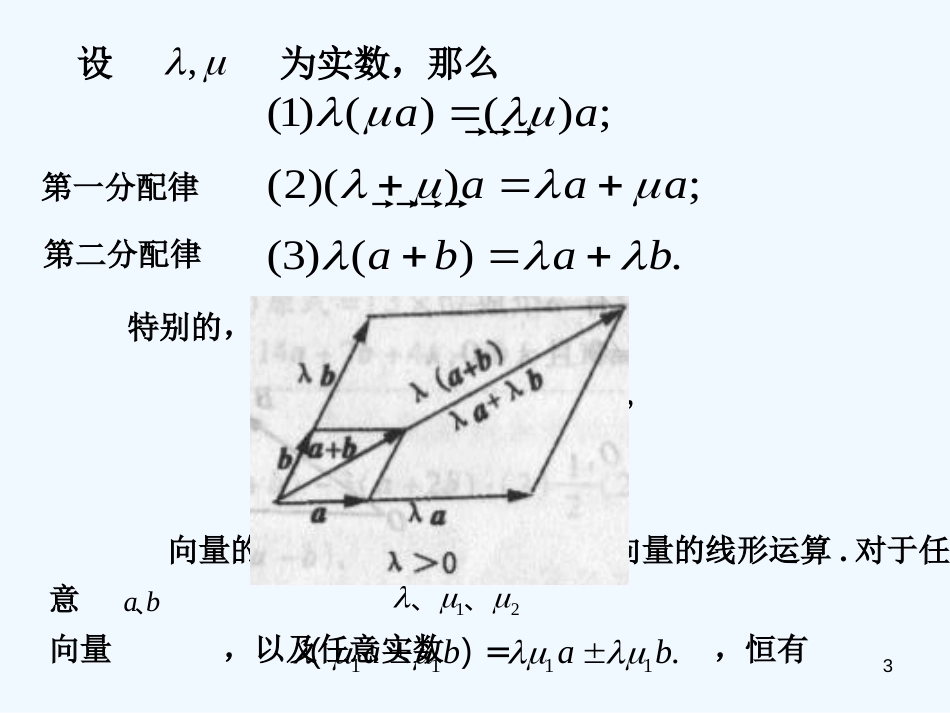 高中数学 2.2.3 向量数乘运算及其几何意义课件 新人教A版必修4_第3页