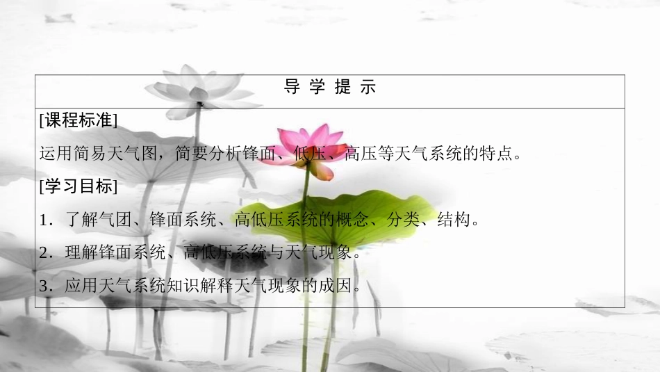 高中地理 第二章 地球上的大气 2.3 常见的天气系统课件 新人教版必修1_第3页