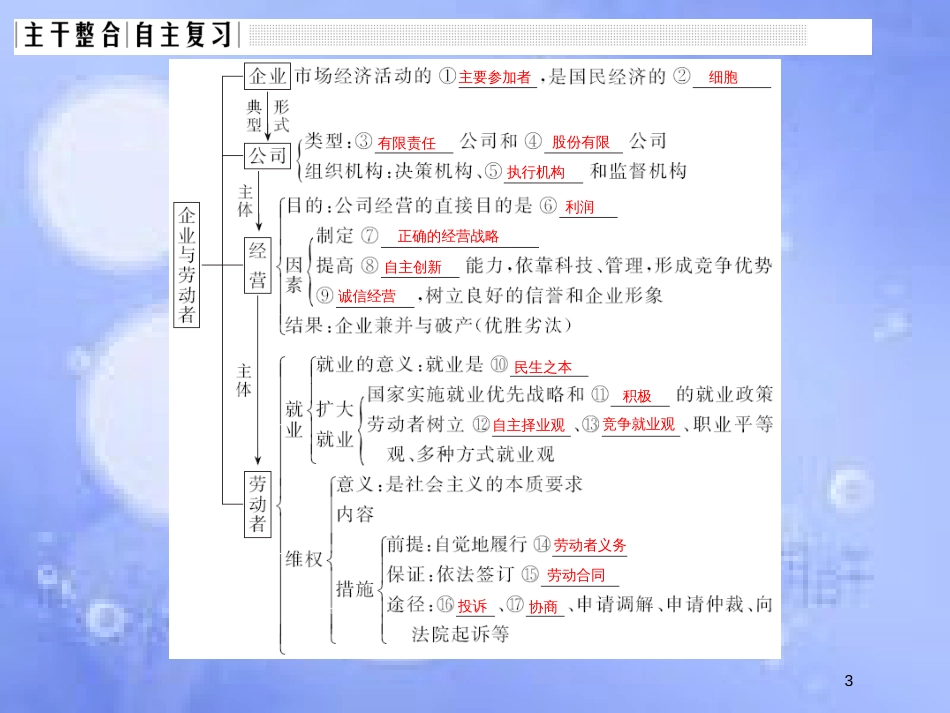 高考政治一轮复习 第二单元 生产、劳动与经营 课时2 企业与劳动者课件 新人教版必修1_第3页