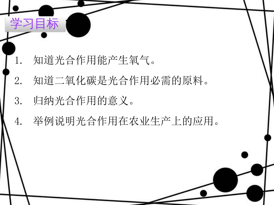 七年级生物上册 第三单元 第五章 第一节 光合作用吸收二氧化碳释放氧气课件 （新版）新人教版_第2页