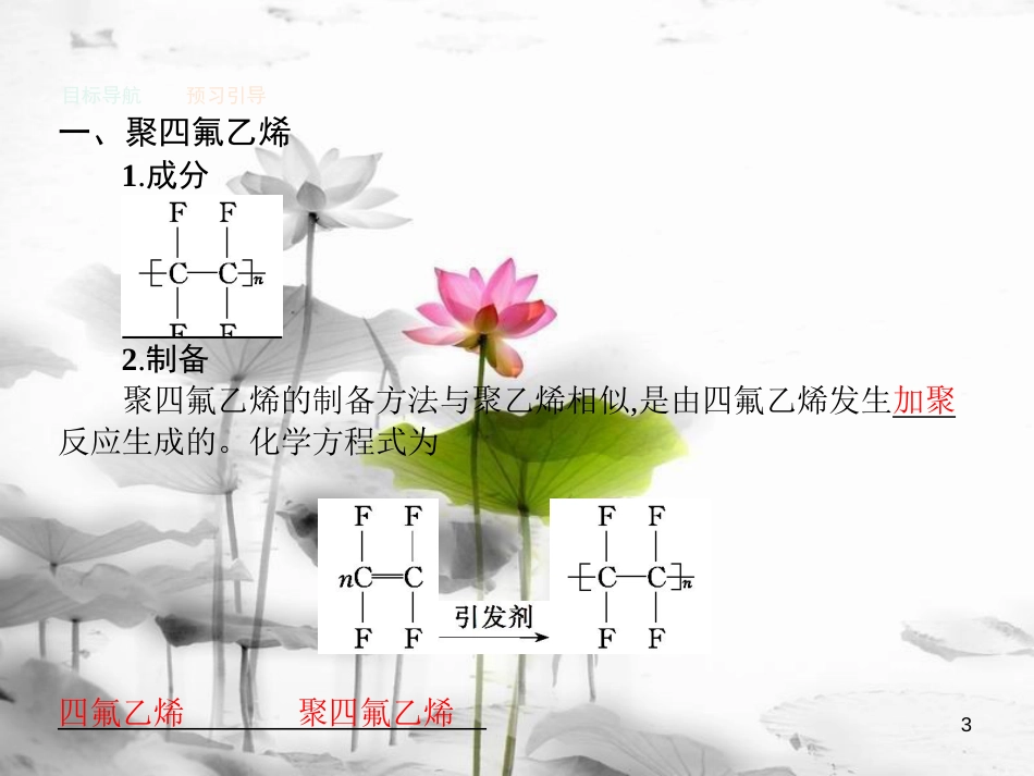 高中化学 主题4 认识生活中的材料 4.5 几种高分子材料的应用课件 鲁科版选修1_第3页