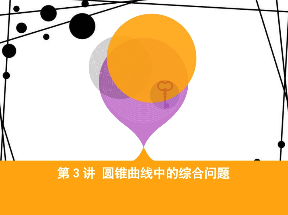 高三数学二轮复习 第一篇 专题突破 专题六 解析几何 第3讲 圆锥曲线中的综合问题课件 理_第1页