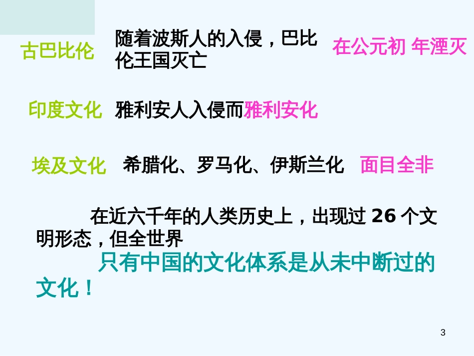 高中政治 《我们的中华文化》课件 新人教版必修3_第3页