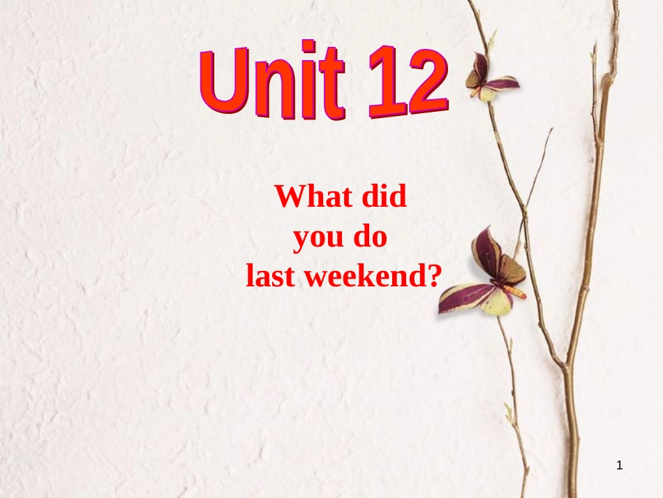 学年七年级英语下册 Unit 12 What did you do last weekend Section B 2课件 _第1页