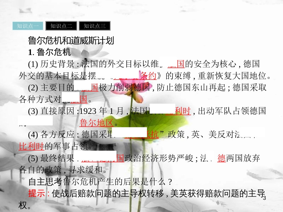 高中历史 第二单元 凡尔赛—华盛顿体系下的短暂和平 第8课《非战公约》课件 岳麓版选修3_第3页