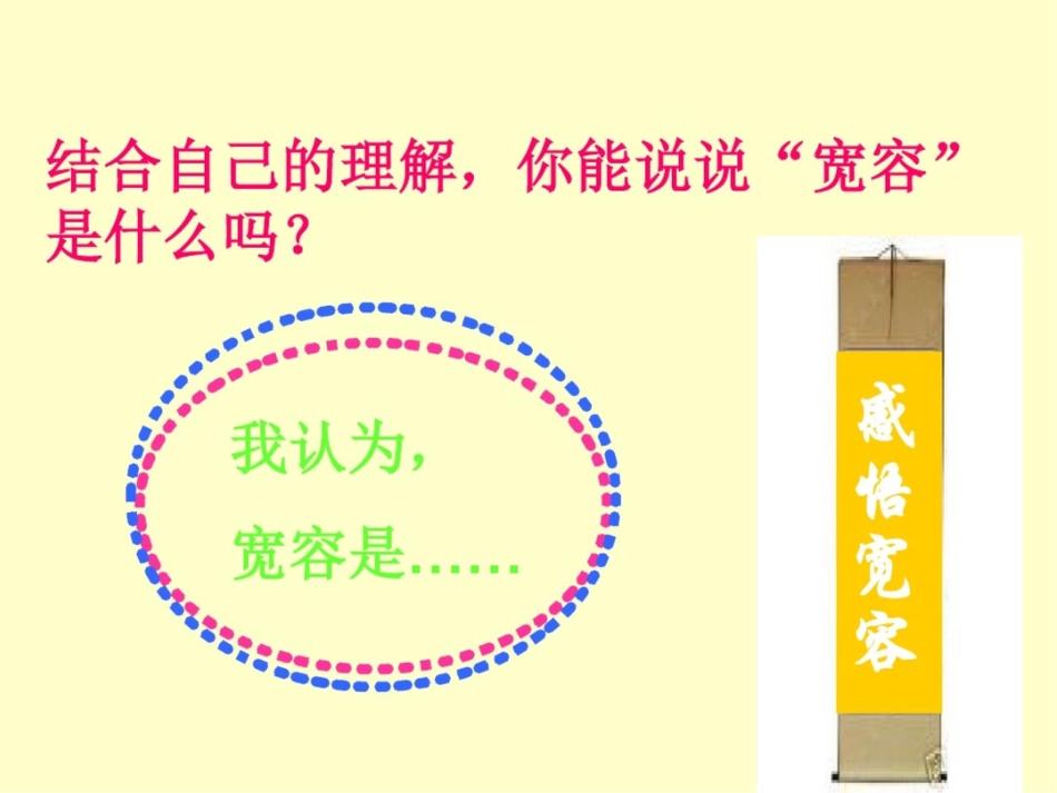 主题班会课件《学会宽容_快乐生活》_第3页