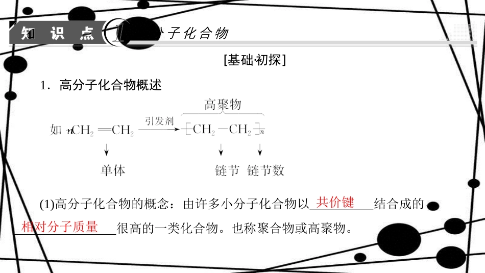 高中化学 第3章 有机合成及其应用 合成高分子化合物 第3节 合成高分子化合物课件 鲁科版选修5_第3页