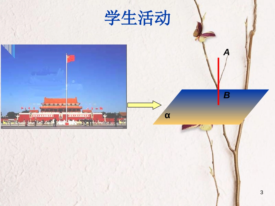 江苏省宿迁市高中数学 第1章 立体几何初步 1.2.3 直线与平面垂直课件 苏教版必修2_第3页