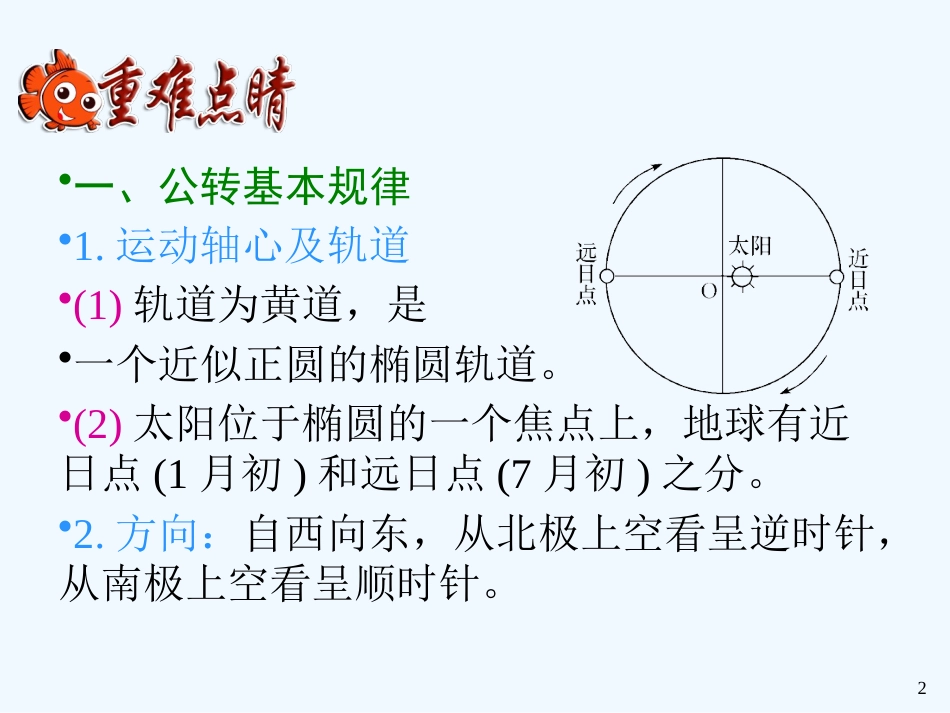 高中地理 第二章第4节《地球公转》课件 湘教版必修1_第2页