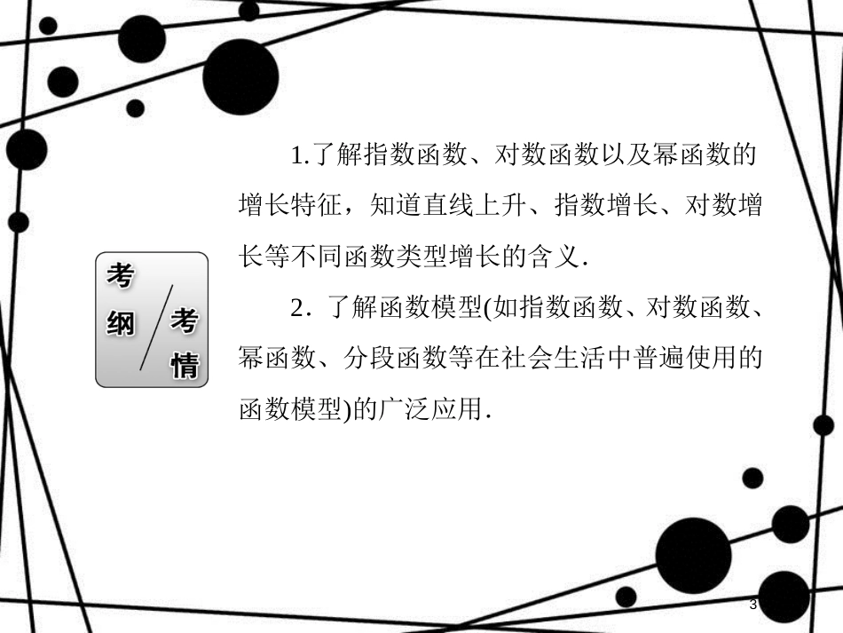 高考数学一轮复习 第二章 函数、导数及其应用 2.9 函数模型及应用课件 文_第3页