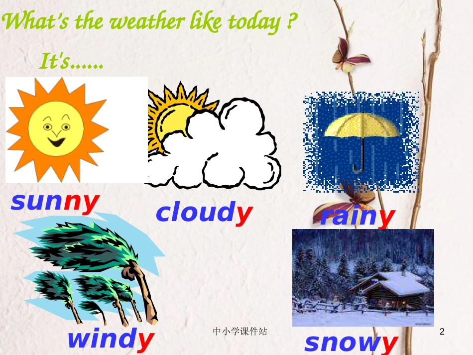 六年级英语上册 Unit 5 It will be sunny and cool tomorrow课件2 湘少版_第2页