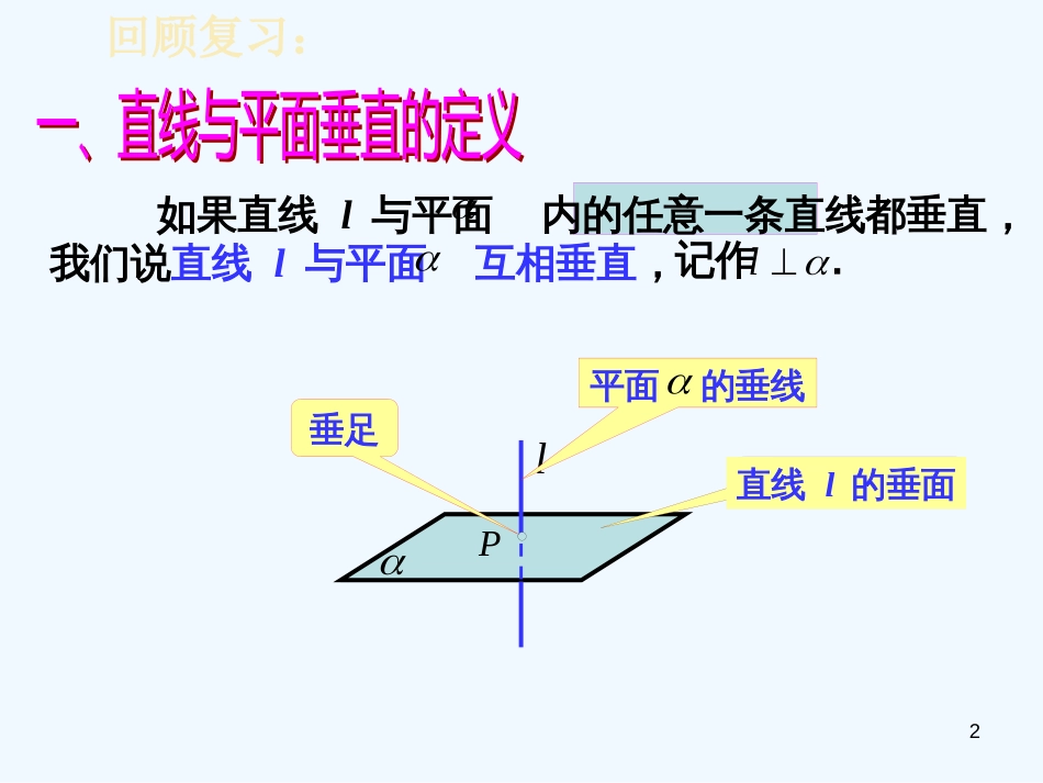 高中数学 1.2.3直线与平面垂直的判定课件 新人教B版必修2_第2页