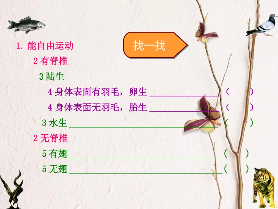 七年级生物上册 第五章 第二节 练习对生物进行鉴别参考课件 （新版）冀教版_第3页