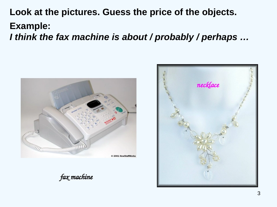 高中英语 Unit10 Lesson2《Money》The right price课件2 北师大版_第3页