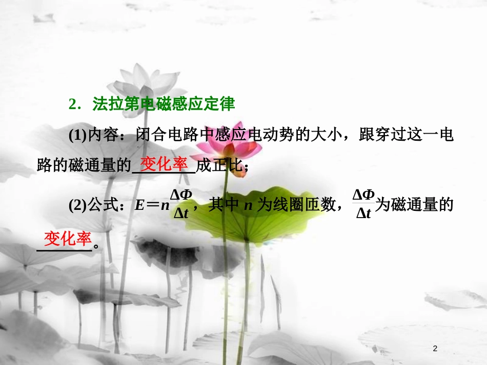 （新课标）高考物理总复习 第十章 电磁感应 第58课时 法拉第电磁感应定律（重点突破课）课件_第2页