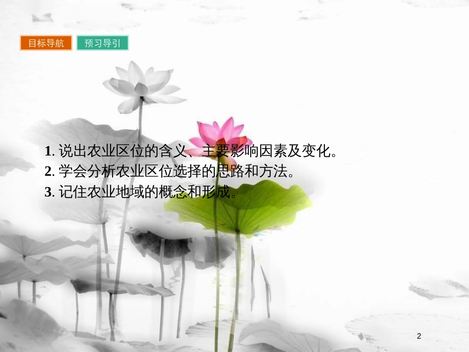 高中地理 第三章 农业地域的形成与发展 3.1 农业的区位选择课件 新人教版必修2 (2)_第2页