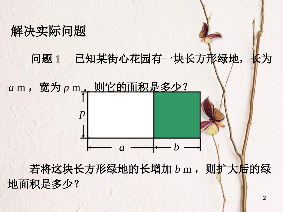 广东省中山市沙溪镇八年级数学上册 14.1 整式的乘法（第5课时）多项式乘以多项式教学课件 （新版）新人教版_第2页