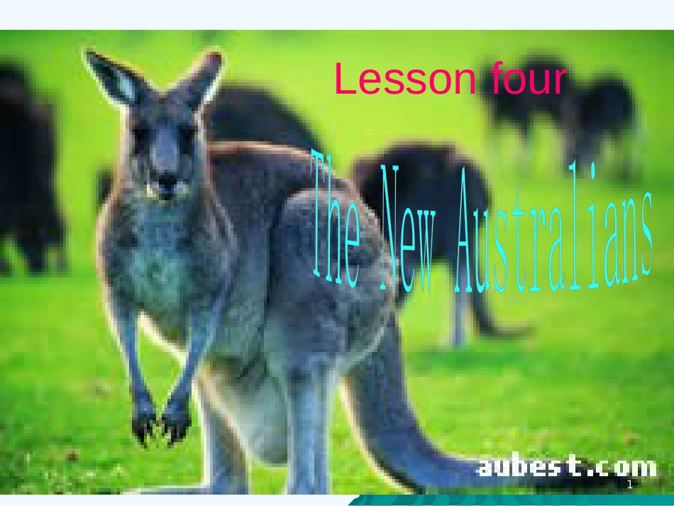 高二英语 Unit 12 lesson4 The New Australians课件 北师大版必修4_第1页