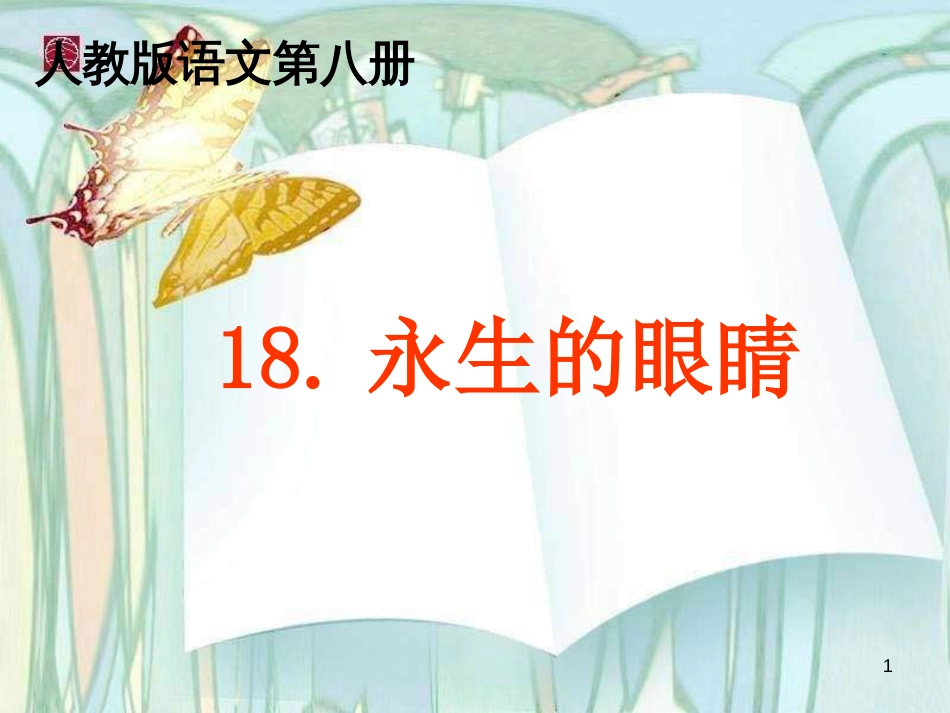 四年级语文下册 第5单元 18.永生的眼睛课件 新人教版_第1页