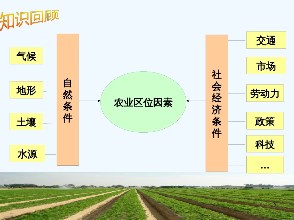 高中地理 专题22 农业地域类型课件 新人教版必修2_第2页