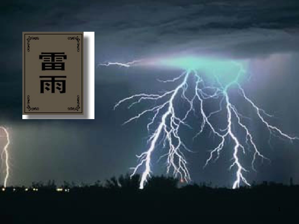 高中语文：3.9《雷雨》课件（15）（语文版必修4）_第1页