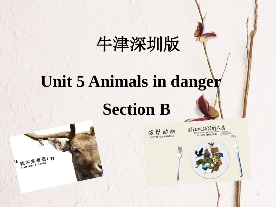 六年级英语上册 Unit 5 Animals in danger（第2课时）课件 牛津上海版_第1页