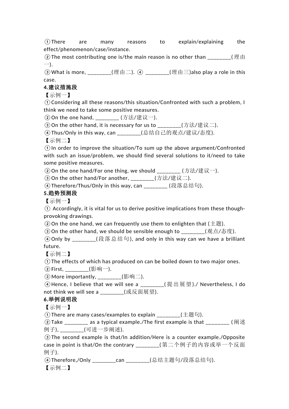 高考英语满分作文十大模板100金句88词组_第2页