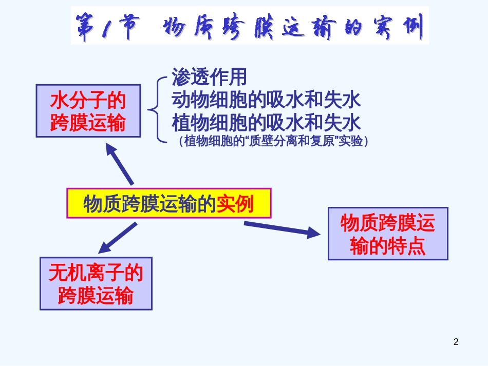 高中生物 物质跨膜运输课件1 新人教版必修1_第2页