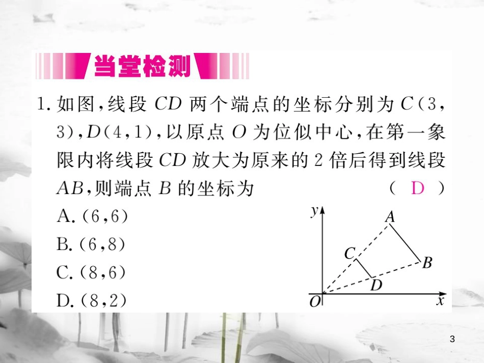 （江西专用）九年级数学上册4.8图形的位似第2课时平面直角坐标系中的位似变换讲练课件（新版）北师大版_第3页