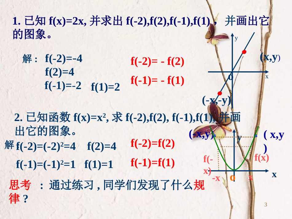 江苏省宿迁市高中数学 第一章 集合与函数概念 1.2 函数的奇偶性（第2课时）课件 苏教版必修1_第3页