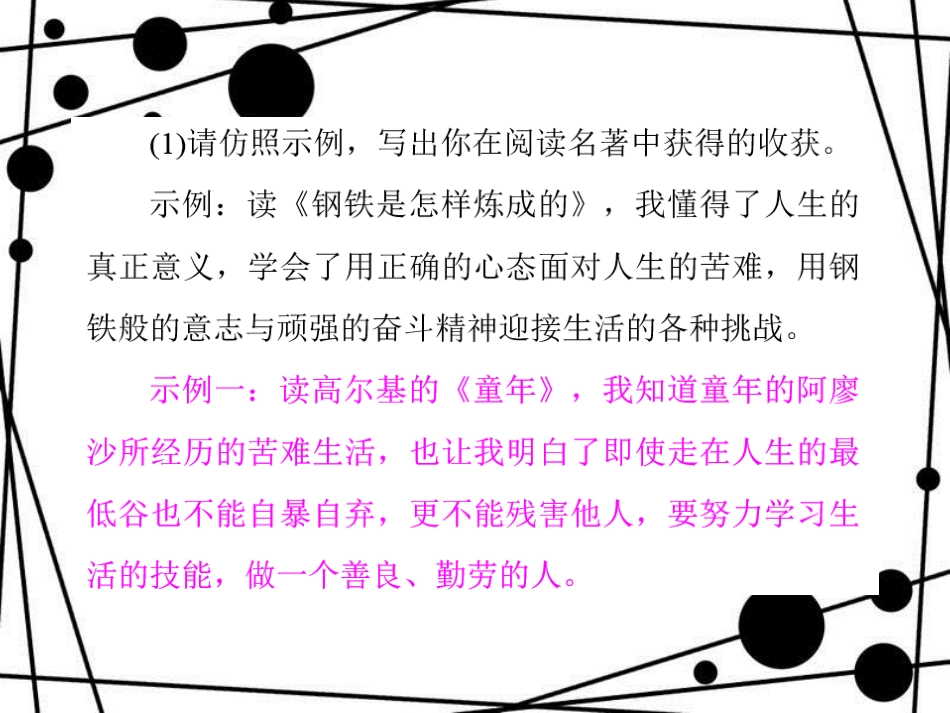 八年级语文上册 小专题 口语交际 今天该怎样读文学名著习题课件 语文版_第3页