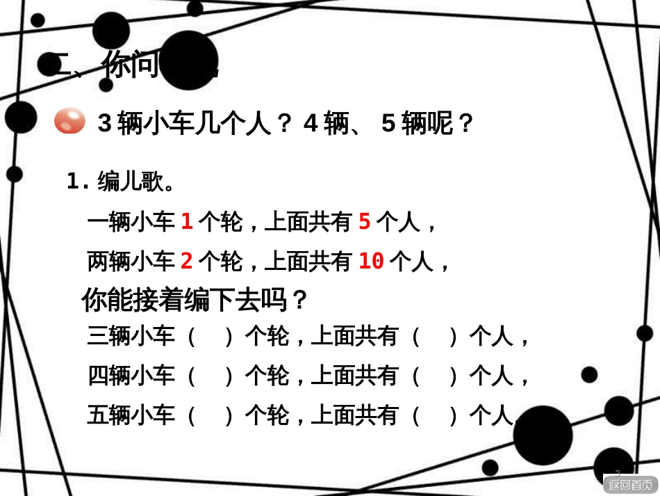 二年级数学上册 第二单元 信息窗1 5的乘法口诀课件 青岛版_第3页