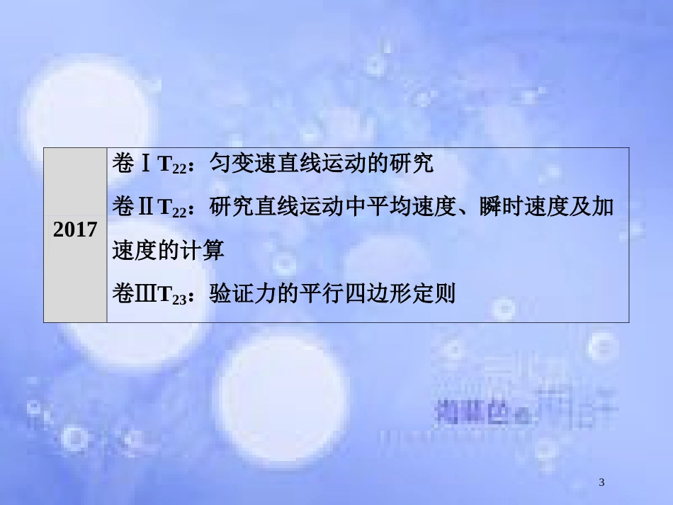 高考物理二轮复习 第一部分 专题六 实验与创新 第1讲 力学实验与创新课件 新人教版_第3页