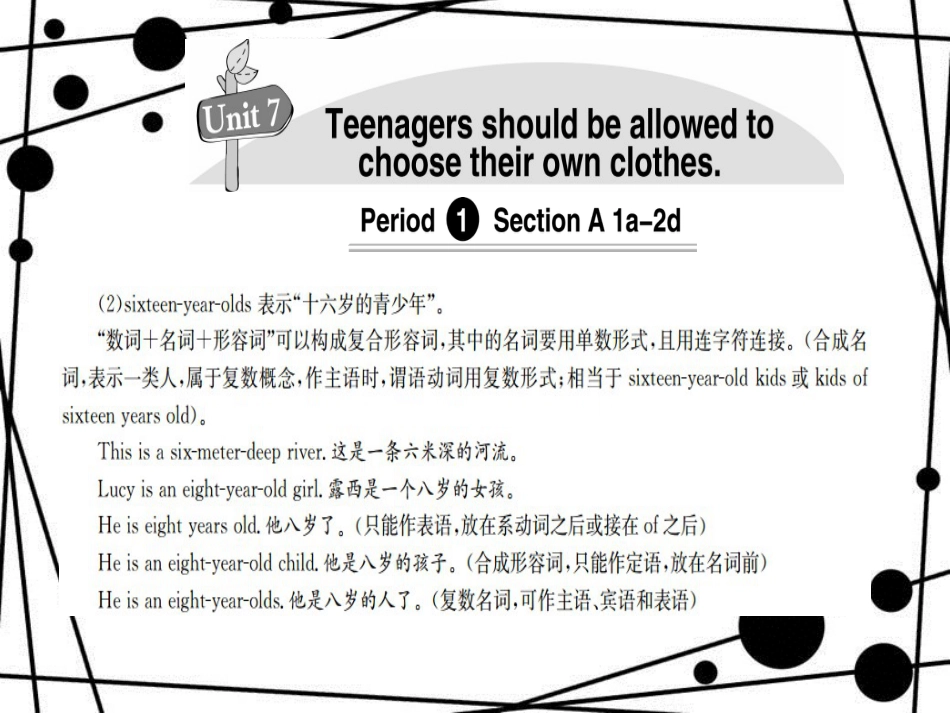 九年级英语全册 Unit 7 Teenagers should be allowed to choose their own clothes_第2页