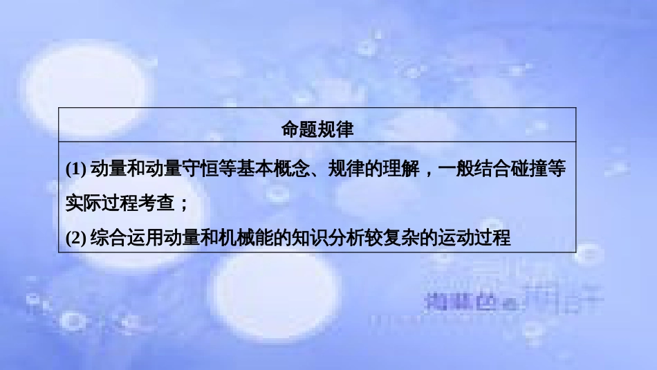 高考物理一轮复习 第六章 动量 第一讲 动量 动量定理 动量守恒定律课件_第3页