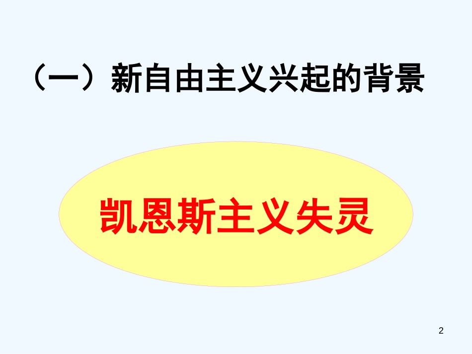 高考政治 二轮专题三新自由主义课件 新人教版选修2_第2页