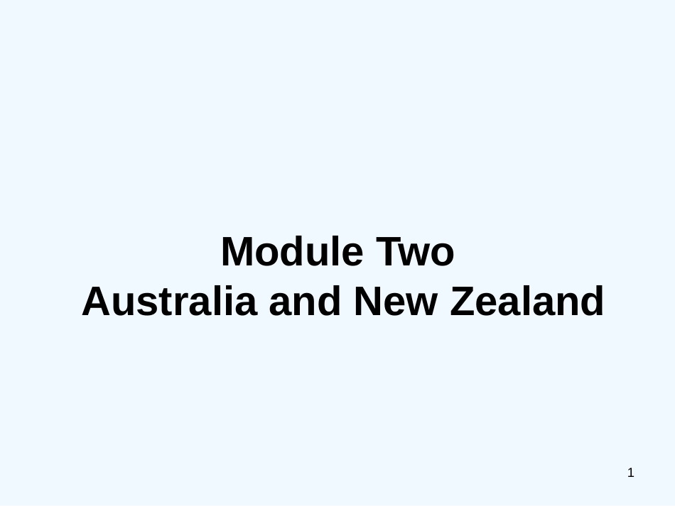 高中英语 module2 Australia and New Zealand单元课件 外研版选修10_第1页