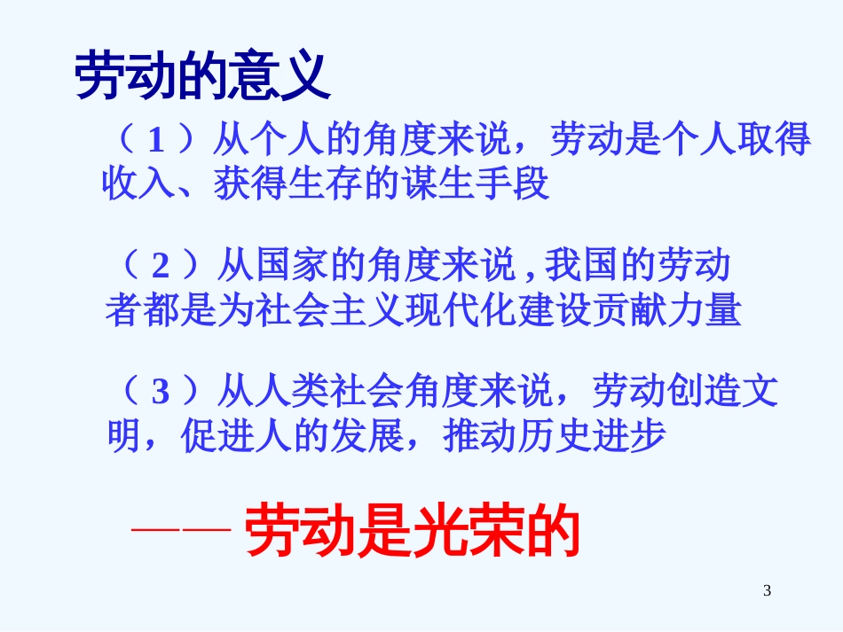 高中政治 第二单元第五课：《新时代的劳动者》课件 新人教版必修1_第3页