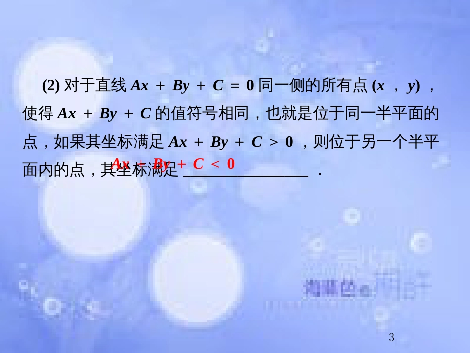 高考数学总复习 7.3 二元一次不等式（组）与简单的线性规划问题课件 文 新人教B版_第3页