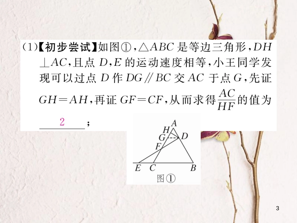 （河南专版）九年级数学上册河南难点探究专题利用相似解决类比探究问题习题讲评课件（新版）北师大版_第3页