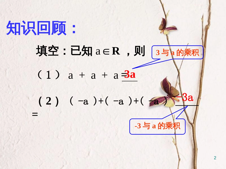 江苏省宿迁市高中数学 第二章 平面向量 2.2 向量的线性运算—向量的数乘课件1 苏教版必修4_第2页