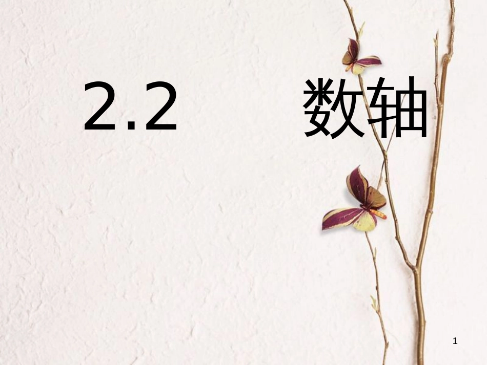 七年级数学上册 2.2 数轴教学课件 （新版）华东师大版_第1页