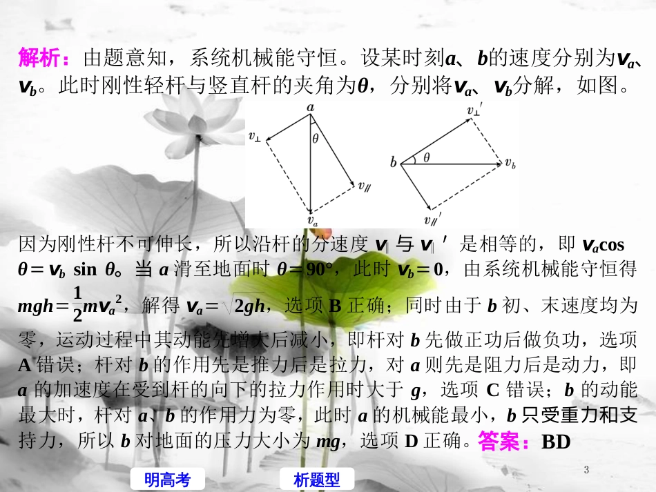 高考物理二轮复习 高考研究（七）聚焦选择题考法—机械能守恒定律、功能关系课件_第3页