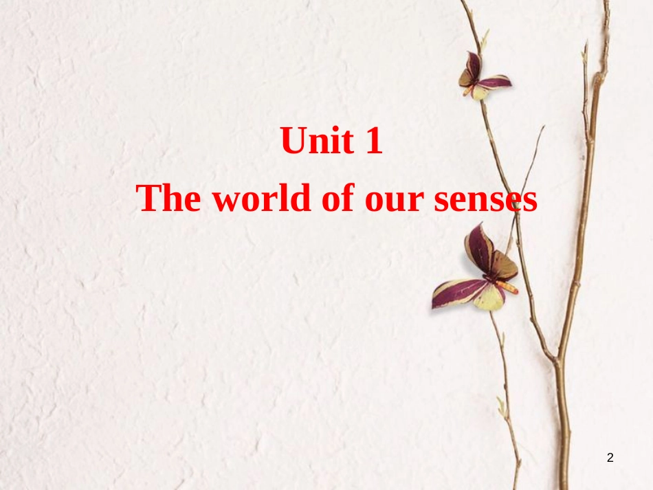 湖南省茶陵县高中英语 Unit 1 The world of our senses Welcome to the unit课件 牛津译林版必修3_第2页