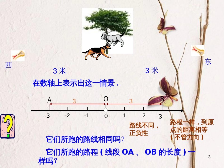 七年级数学上册 2.4 绝对值教学课件 （新版）华东师大版_第3页