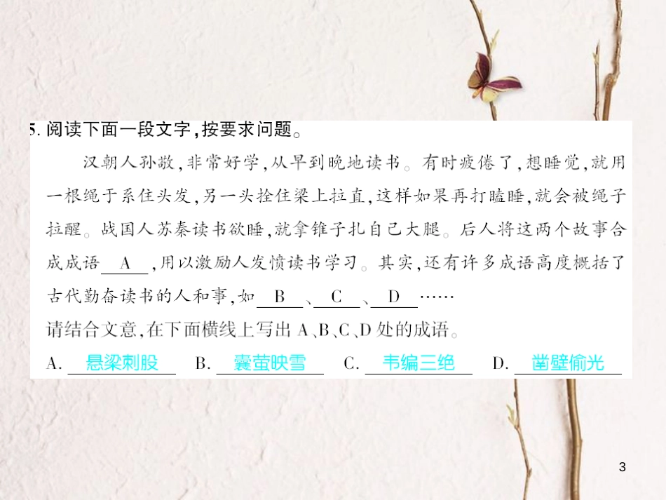 广西北部湾九年级语文上册 第四单元 14 应有格物致知精神习题课件 （新版）新人教版_第3页