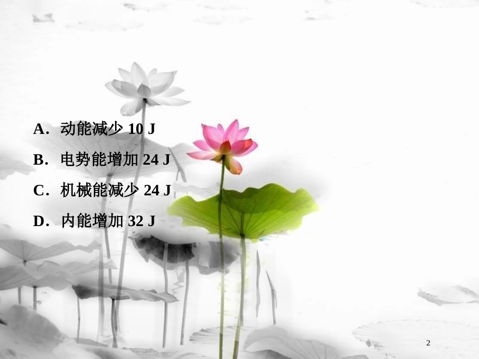 （新课标）高考物理一轮复习 第七章 静电场 第二节 电场能的性质课后检测能力提升课件_第2页