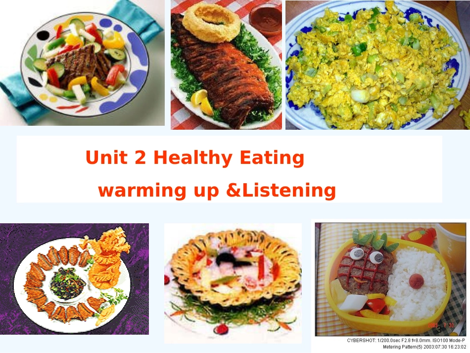 高中英语 2.2《Unit 2 Healthy eating》（共22页）课件 新人教版必修3_第3页